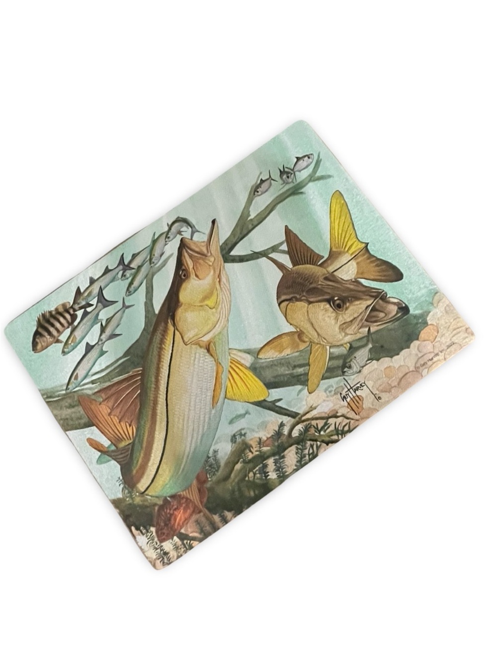 Guy Harvey Tempered Glass Cutting Board "Snook" Marine